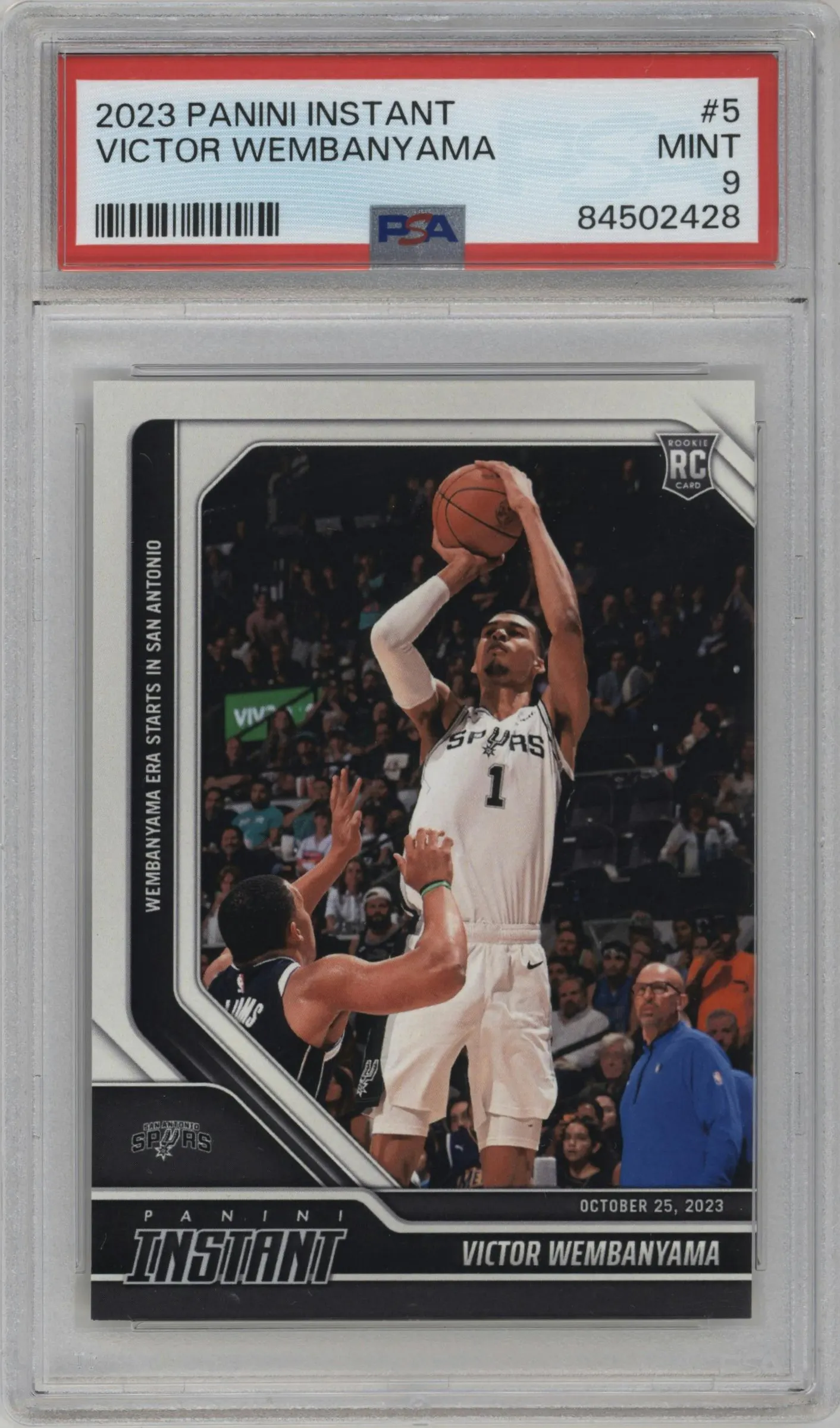 2023 Panini Instant NBA Victor Wembanyama #5 PSA 9