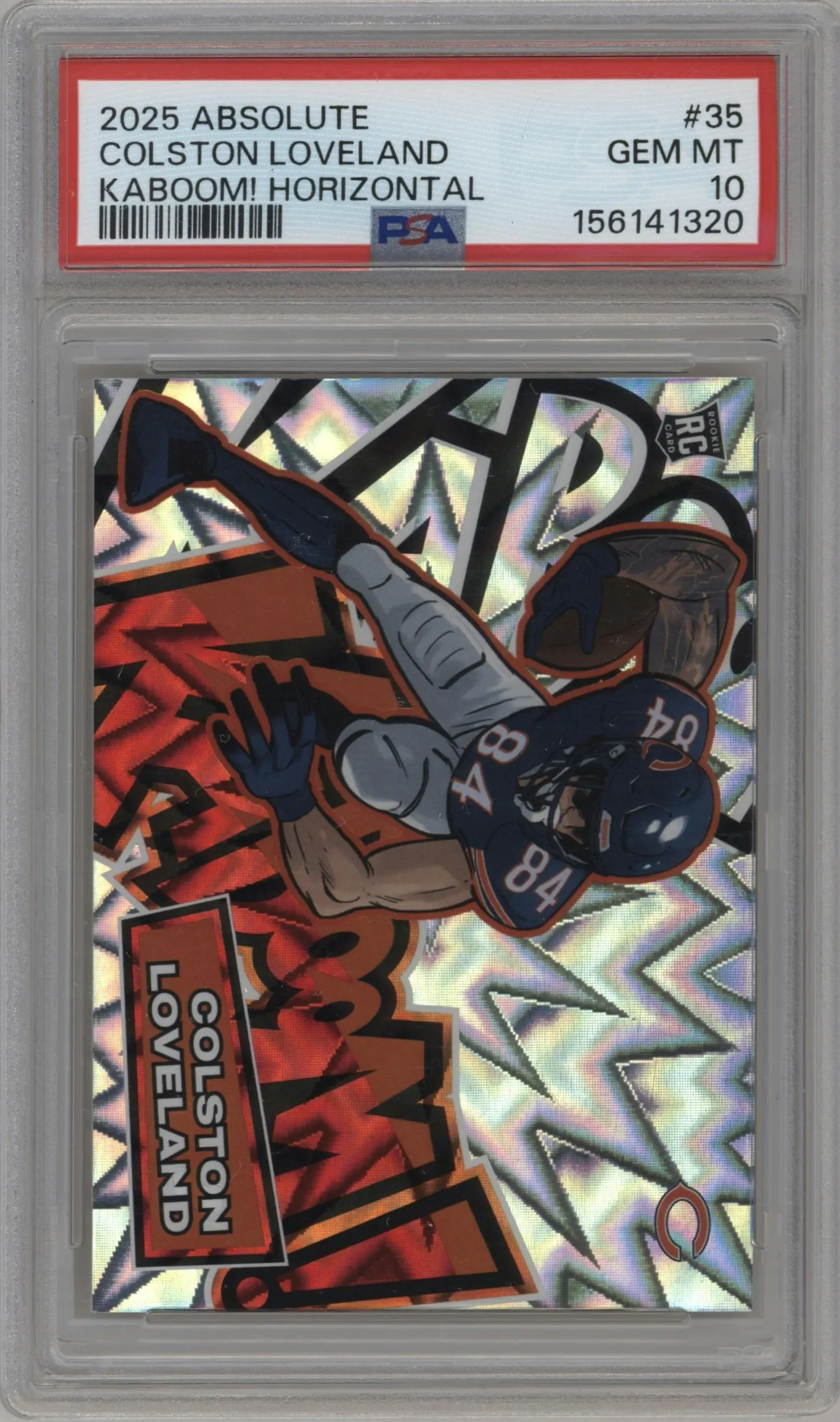 2025 Panini Absolute Kaboom Horizontal Colston Loveland #35 PSA 10