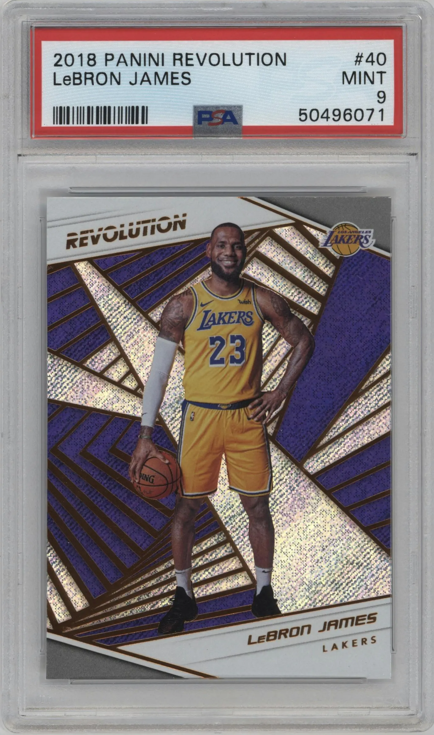 2018 Panini Revolution LeBron James #40 PSA 9