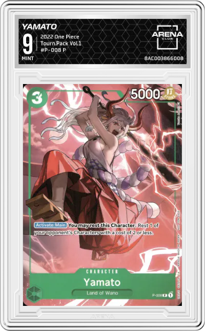 2022 One Piece Tourn.Pack Vol.1 Yamato P #P-008 P ARENA CLUB 9