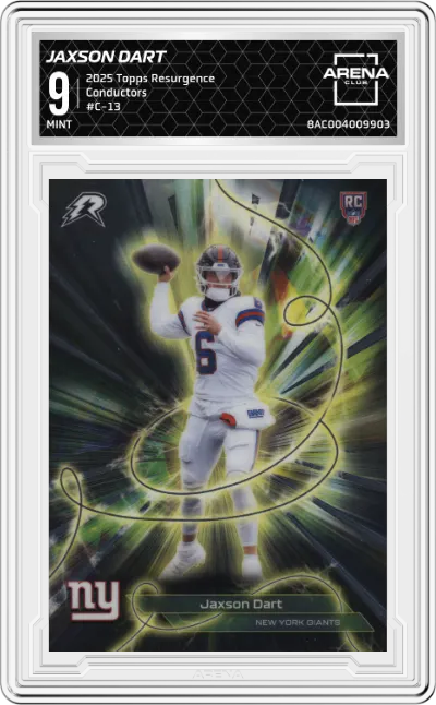 2025 Topps Resurgence Conductors Jaxson Dart #C-13 ARENA CLUB 9