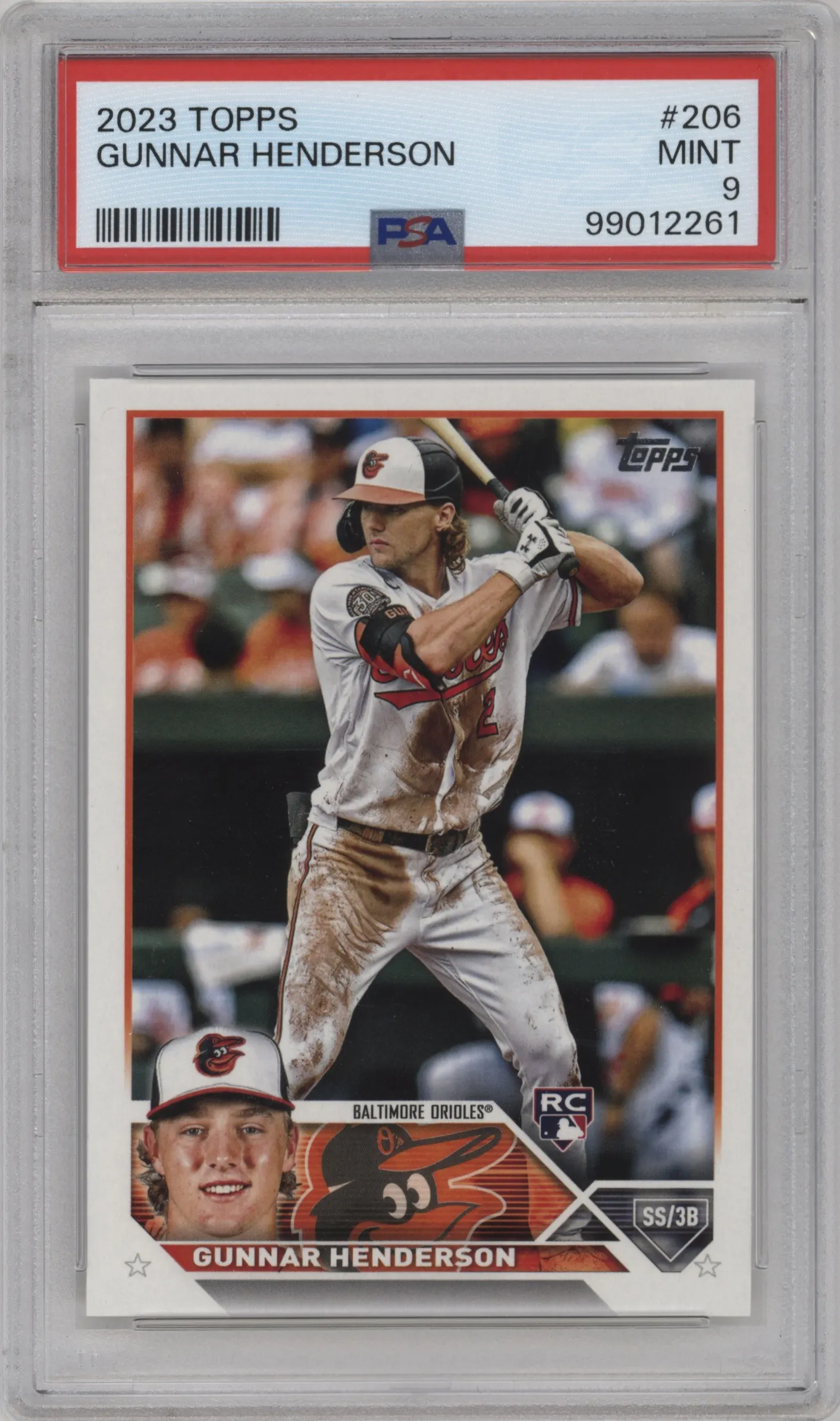 2023 Topps Series 1 Gunnar Henderson #206 PSA 9