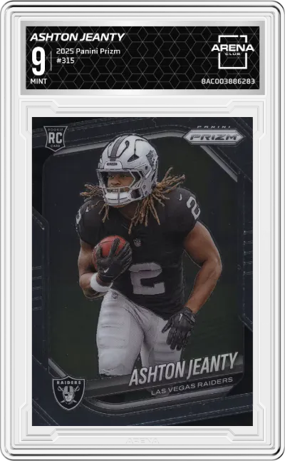2025 Panini Prizm Ashton Jeanty #315 ARENA CLUB 9