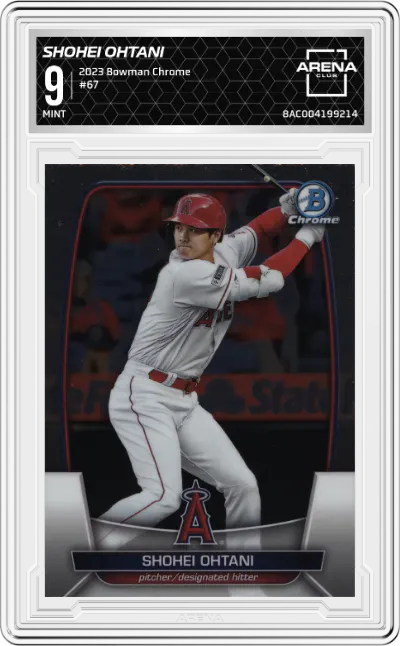2023 Bowman Chrome Shohei Ohtani #67 ARENA CLUB 9