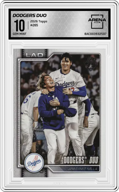 2026 Topps Dodgers Duo #265 ARENA CLUB 10