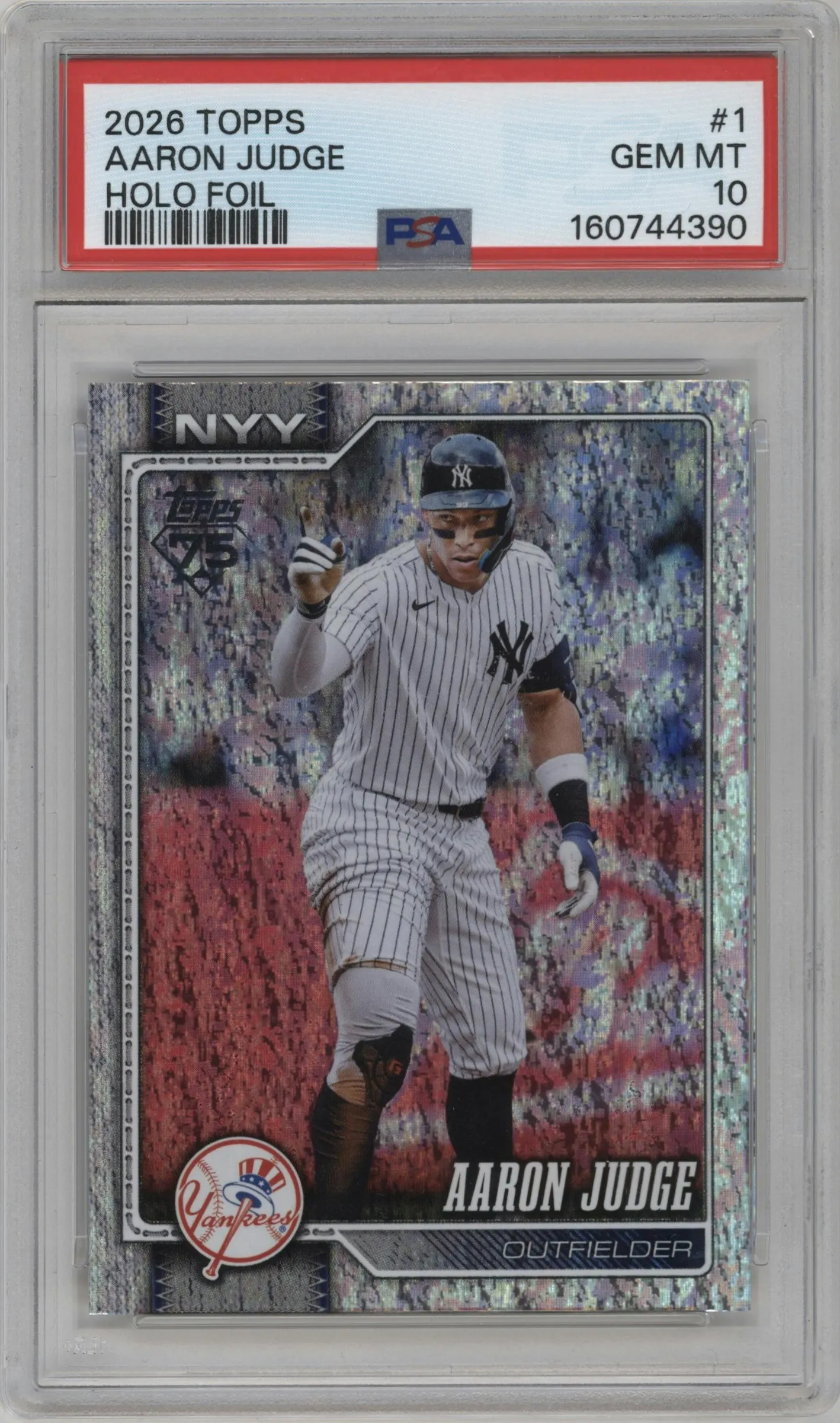 2026 Topps Aaron Judge Holo Foil #1 PSA 10