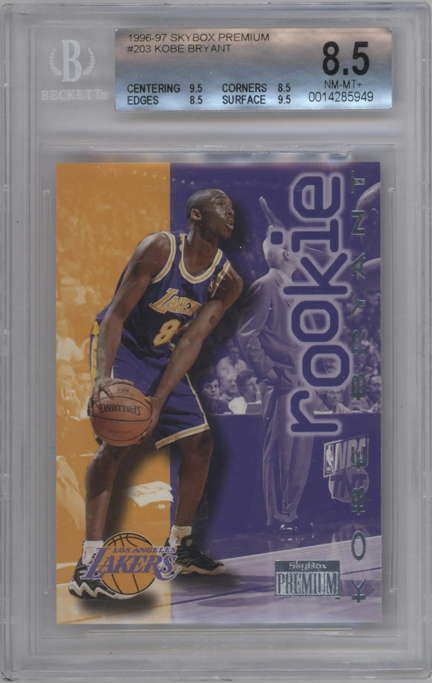 1996 Skybox Premium Kobe Bryant #203 BGS 8.5