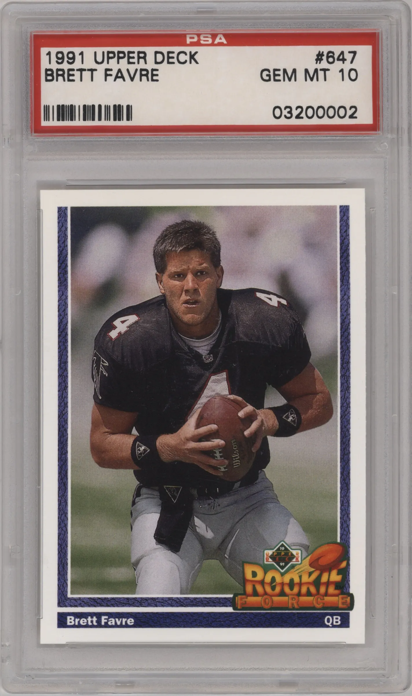 1991 Upper Deck Brett Favre #647 PSA 10