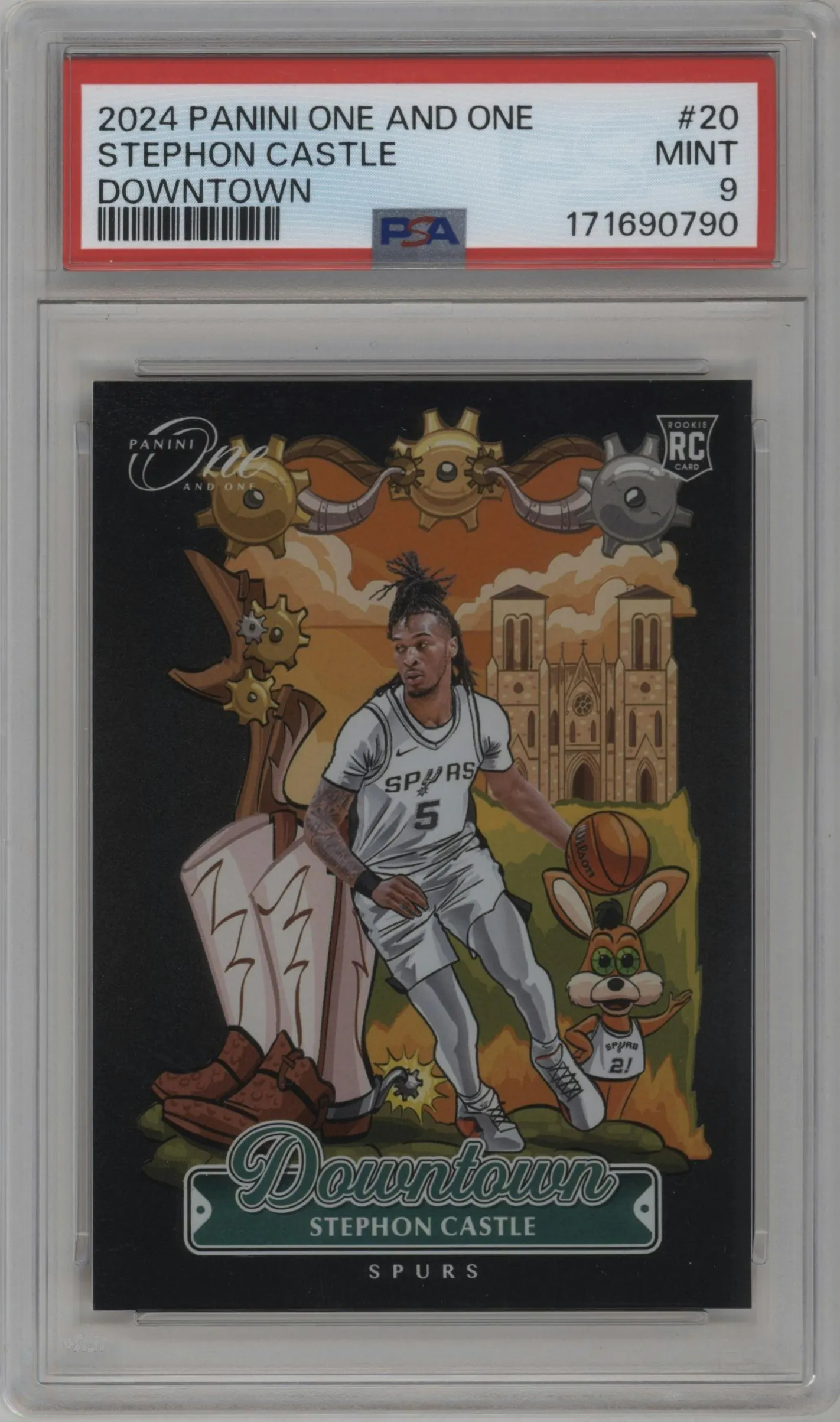 2024 Panini One and One Downtown Stephon Castle #20 PSA 9