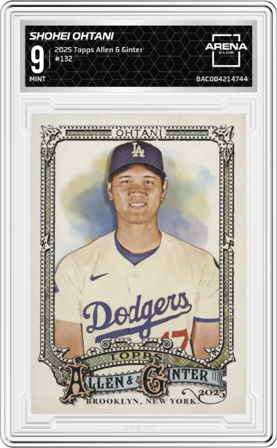 2025 Topps Allen & Ginter Shohei Ohtani #132 ARENA CLUB 9