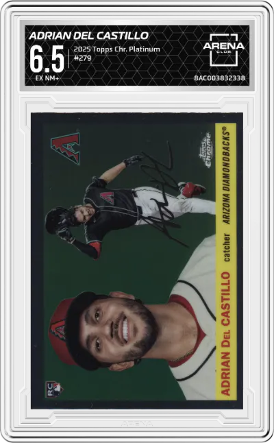 2025 Topps Chrome Platinum Adrian Del Castillo ARENA CLUB 6.5