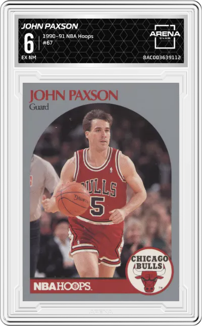 1990 NBA Hoops John Paxson #67 ARENA CLUB 6