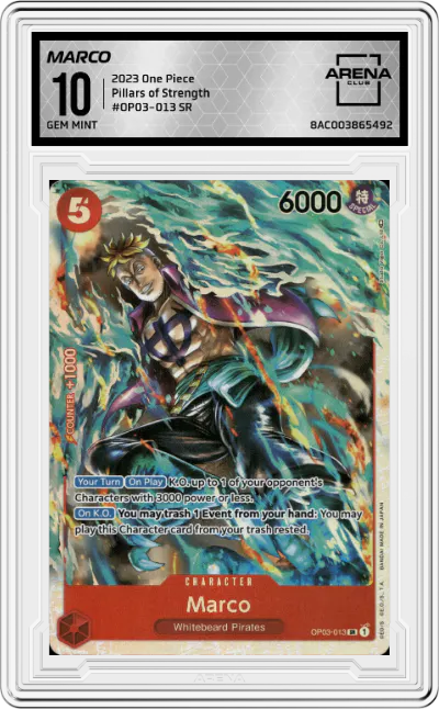 2023 One Piece Pillars of Strength Marco ARENA CLUB 10