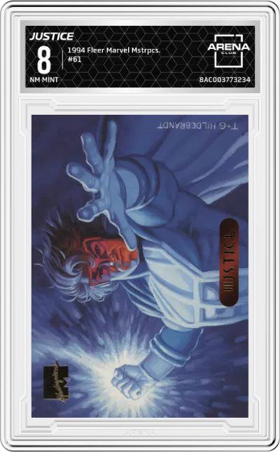 1994 Fleer Marvel Masterpieces Justice ARENA CLUB 8