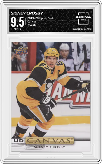 2019 Upper Deck Canvas Sidney Crosby ARENA CLUB 9.5