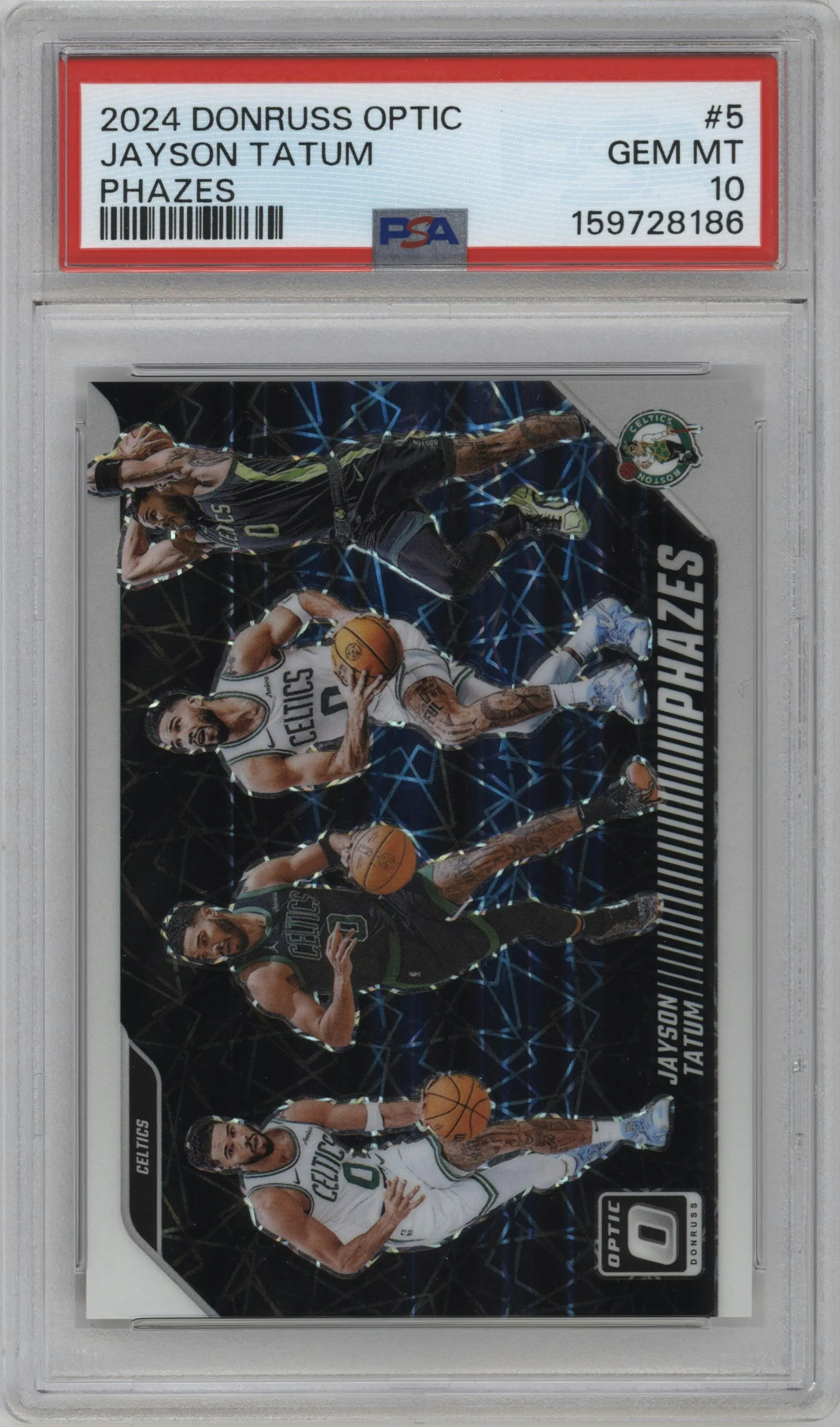 2024 Donruss Optic Phazes Jayson Tatum #5 PSA 10