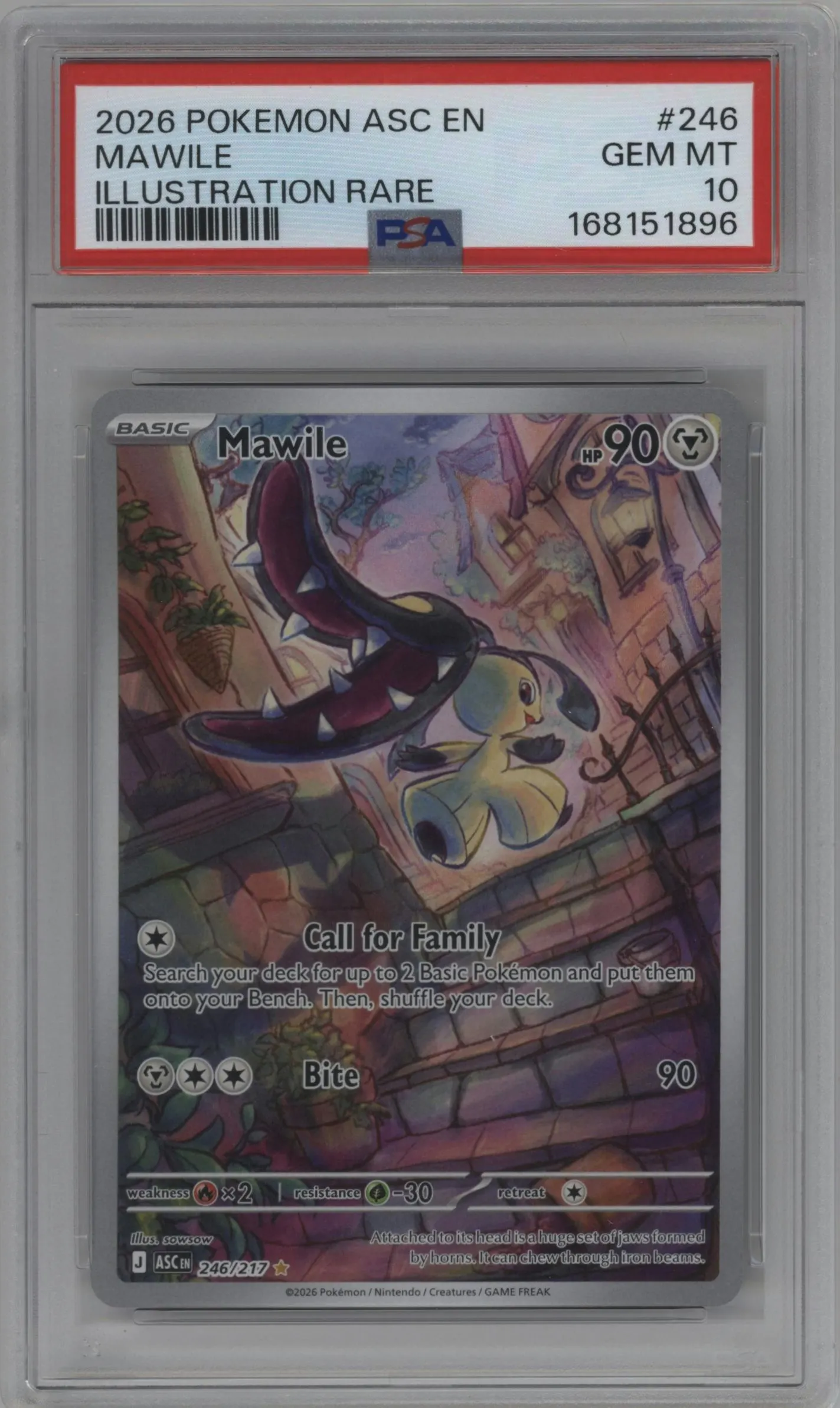 2026 Pokemon Mega Evolution Ascended Heroes Mawile #246 PSA 10
