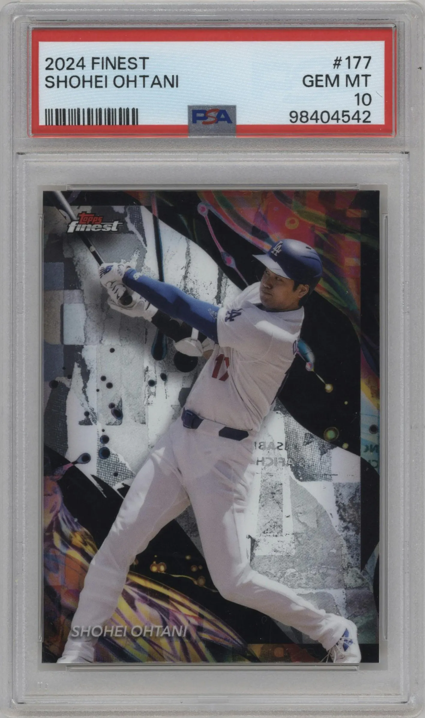 2024 Topps Finest Shohei Ohtani #177 PSA 10