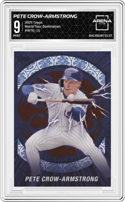 2025 Topps World Tour Domination Pete Crow-Armstrong ARENA CLUB 9