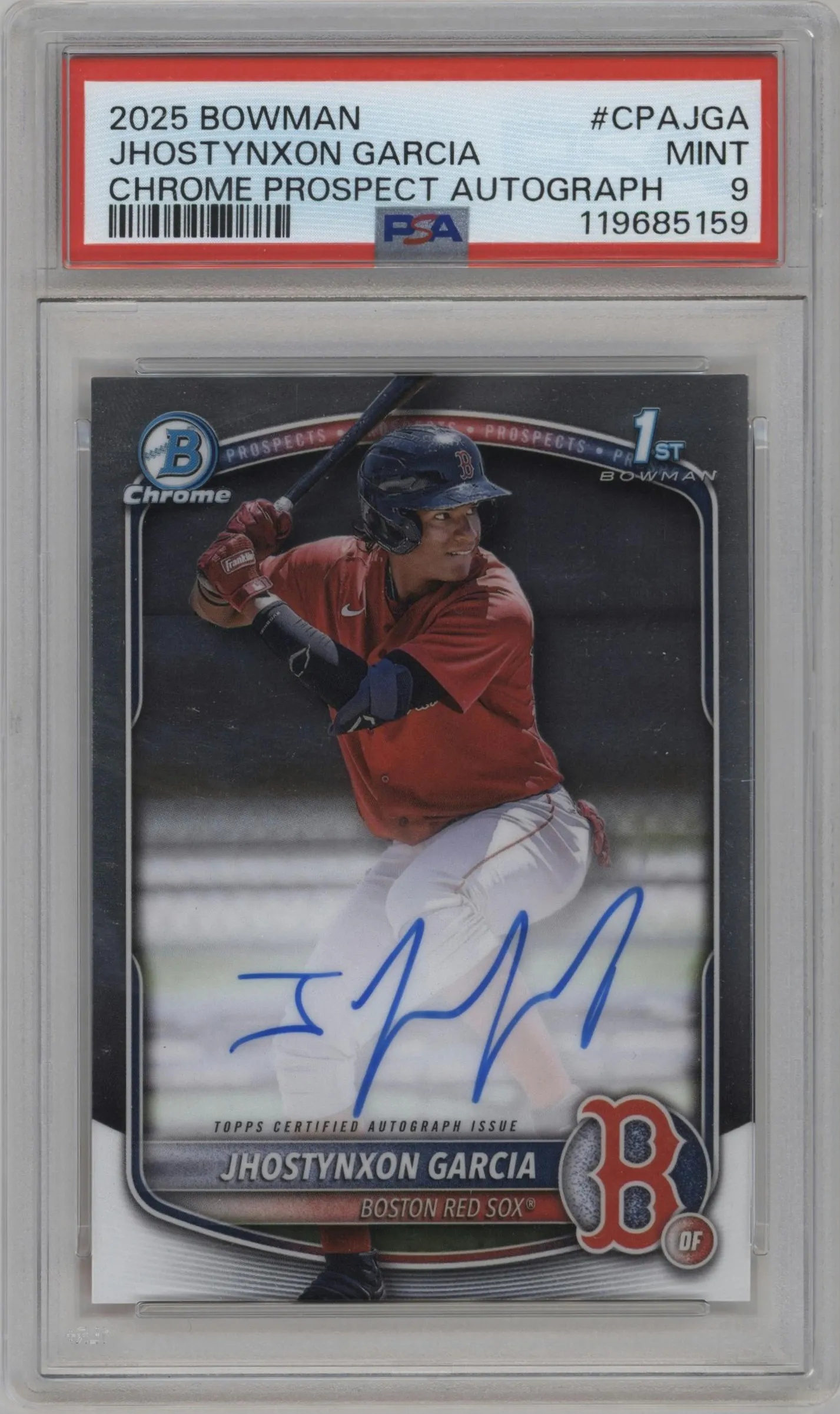 2025 Bowman Chr.Pros.AU Jhostynxon Garcia #CPA-JGA PSA 9