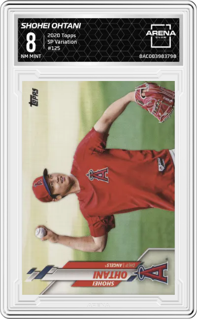 2020 Topps Series 1 SP Variation Shohei Ohtani #125 ARENA CLUB 8