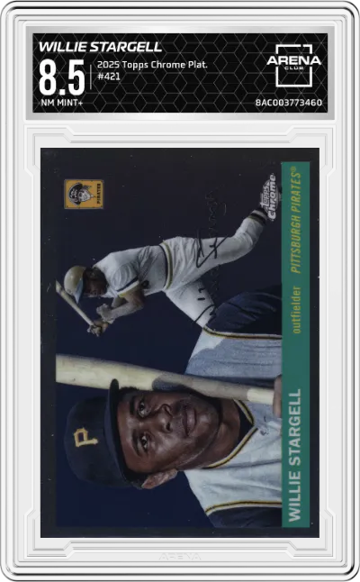 2025 Topps Chrome Platinum Willie Stargell ARENA CLUB 8.5