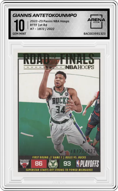 2022 Panini NBA Hoops RTTF 1st Rd Giannis Antetokounmpo #7 ARENA CLUB 10