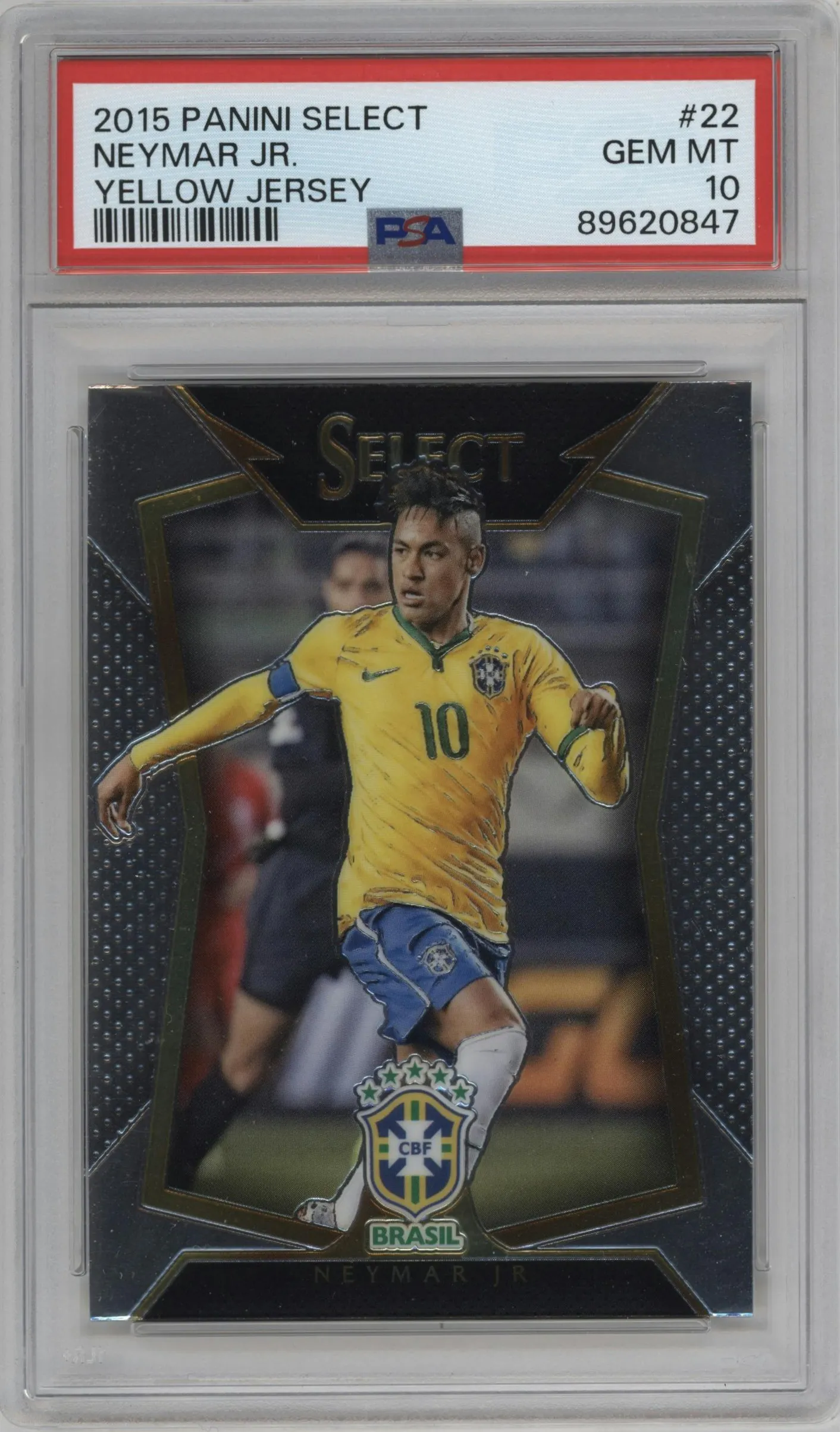 2015 Panini Select Neymar Jr #22 PSA 10