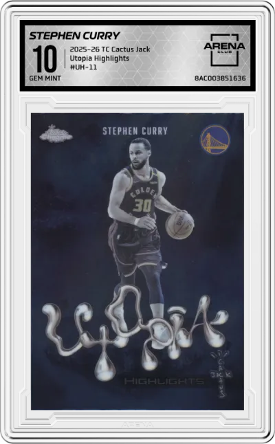 2025 Topps Chrome Cactus Jack Utopia Highlights Stephen Curry #UH-11 ARENA CLUB 10