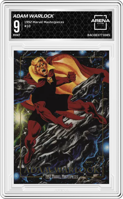 1992 SkyBox Marvel Masterpieces Adam Warlock #10 ARENA CLUB 9