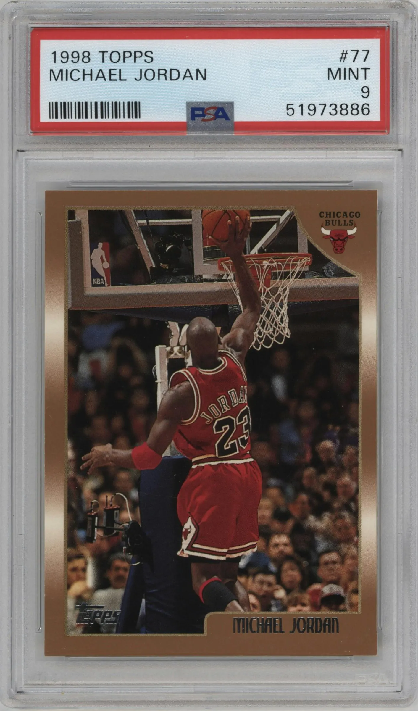 1998 Topps Michael Jordan #77 PSA 9