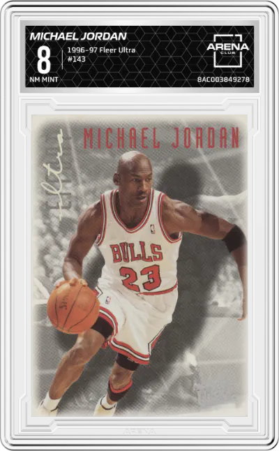 1996 Fleer Ultra Michael Jordan #143 ARENA CLUB 8