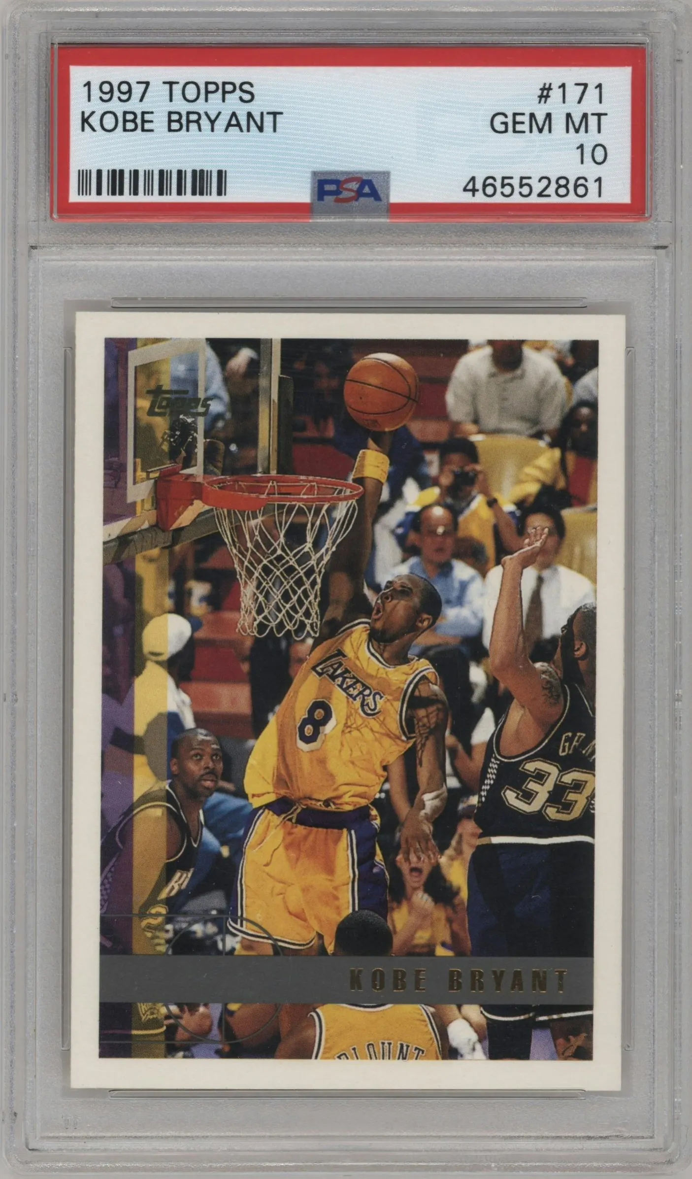 1997 Topps Kobe Bryant #171 PSA 10