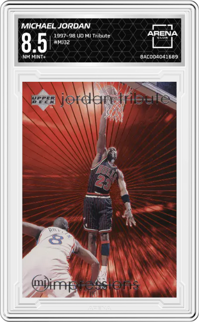 1997 Upper Deck Michael Jordan Tribute Michael Jordan #MJ32 ARENA CLUB 8.5