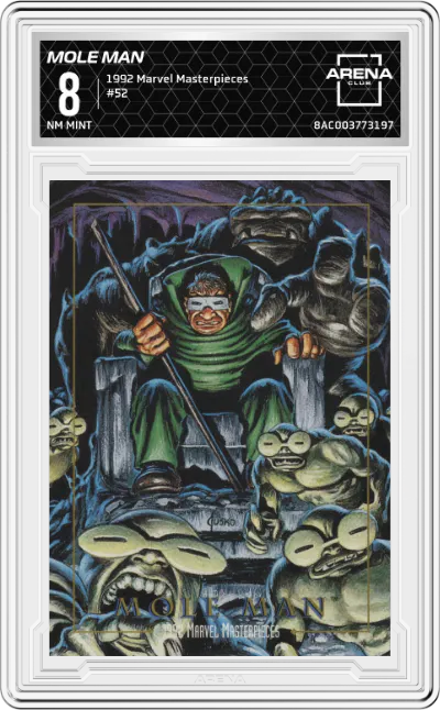1992 SkyBox Marvel Masterpieces Mole Man ARENA CLUB 8