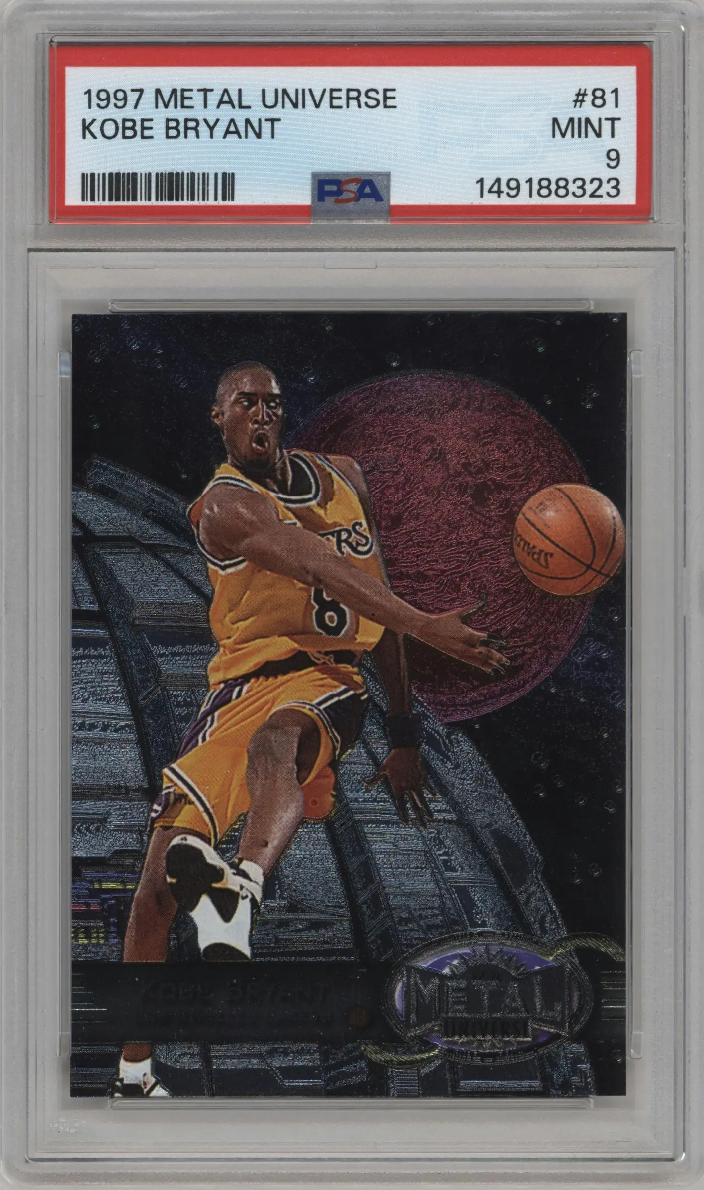 1997 Metal Universe Kobe Bryant #81 PSA 9