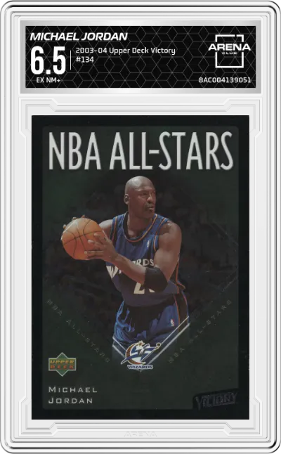 2003 Upper Deck Victory Michael Jordan #134 ARENA CLUB 6.5