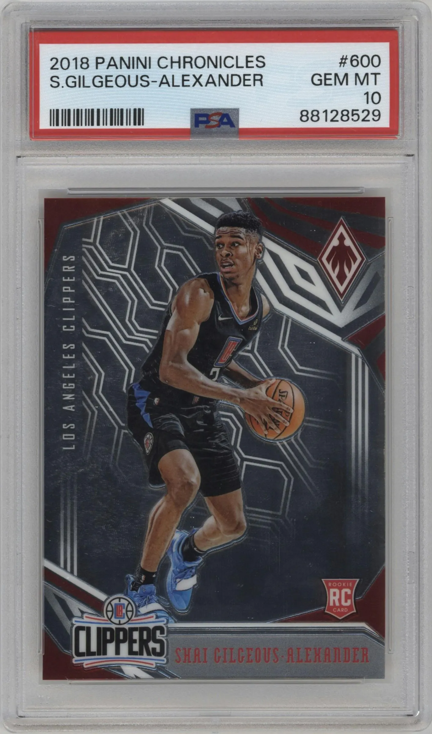2018 Panini Chronicles Phoenix Shai Gilgeous-Alexander PSA 10