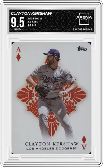 2023 Topps Series 1 All Aces Clayton Kershaw #AA-7 ARENA CLUB 9.5