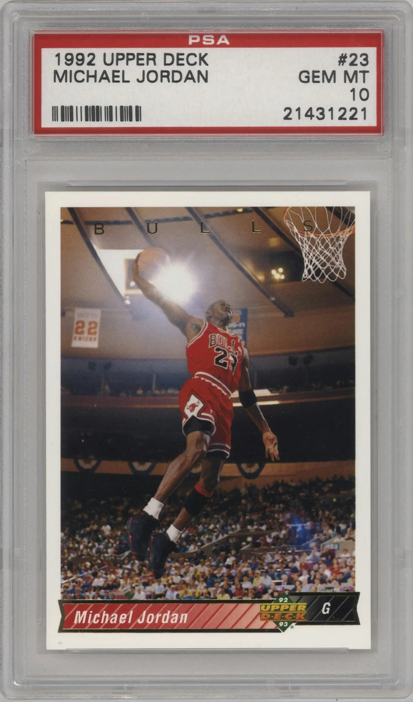 1992 Upper Deck Michael Jordan #23 PSA 10