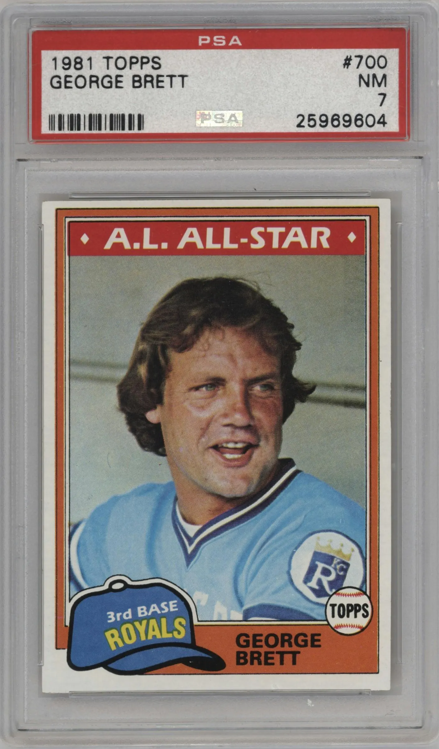 1981 Topps George Brett PSA 7