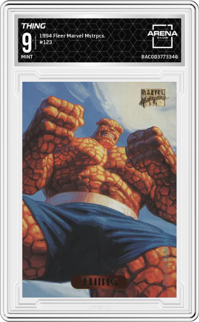 1994 Fleer Marvel Masterpieces Thing ARENA CLUB 9