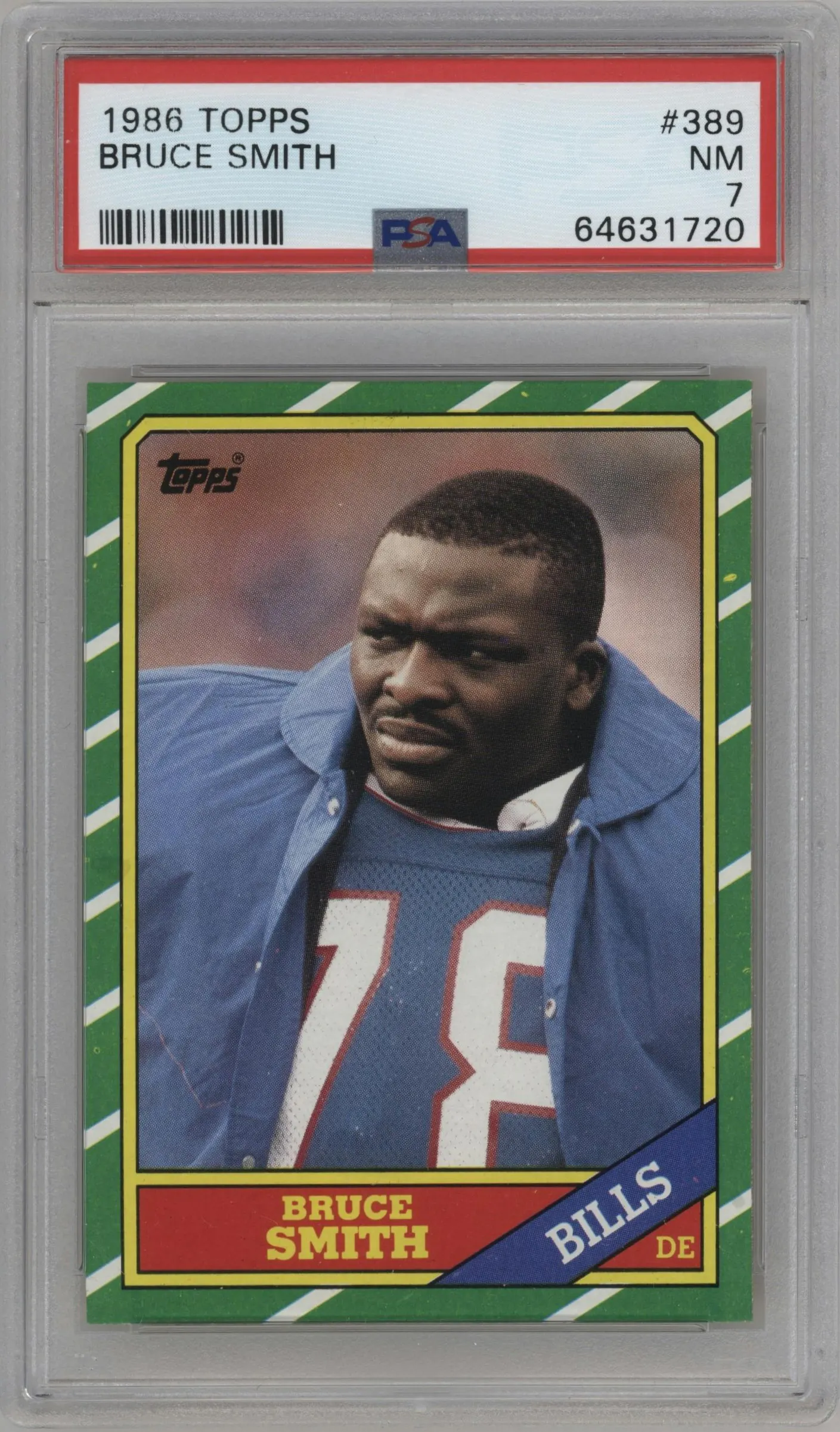 1986 Topps Bruce Smith #389 PSA 7