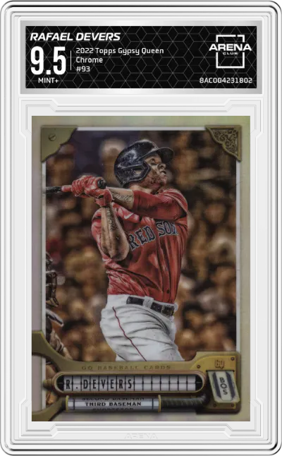 2022 Topps Gypsy Queen Chrome Rafael Devers #93 ARENA CLUB 9.5