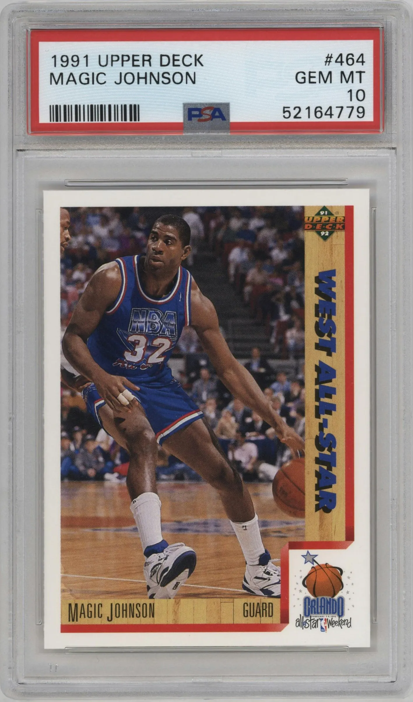 1991 Upper Deck Magic Johnson #464 PSA 10