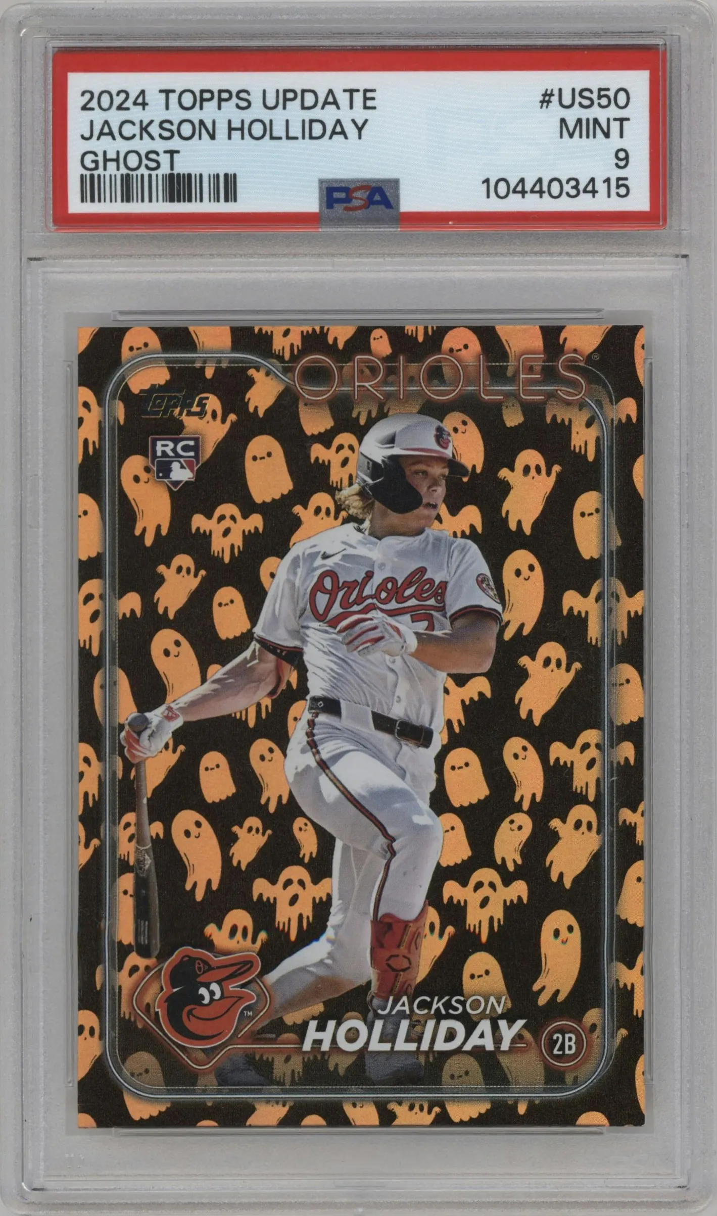 2024 Topps Update Jackson Holliday Holiday Ghosts #US50 PSA 9
