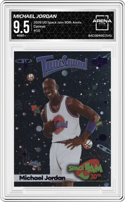 2026 Upper Deck Space Jam 30th Anniversary Michael Jordan Cosmos #10 ARENA CLUB 9.5