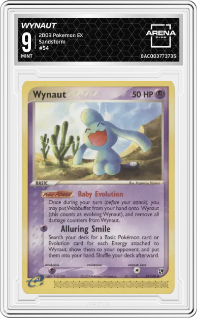 2003 Pokemon EX Sandstorm Wynaut ARENA CLUB 9
