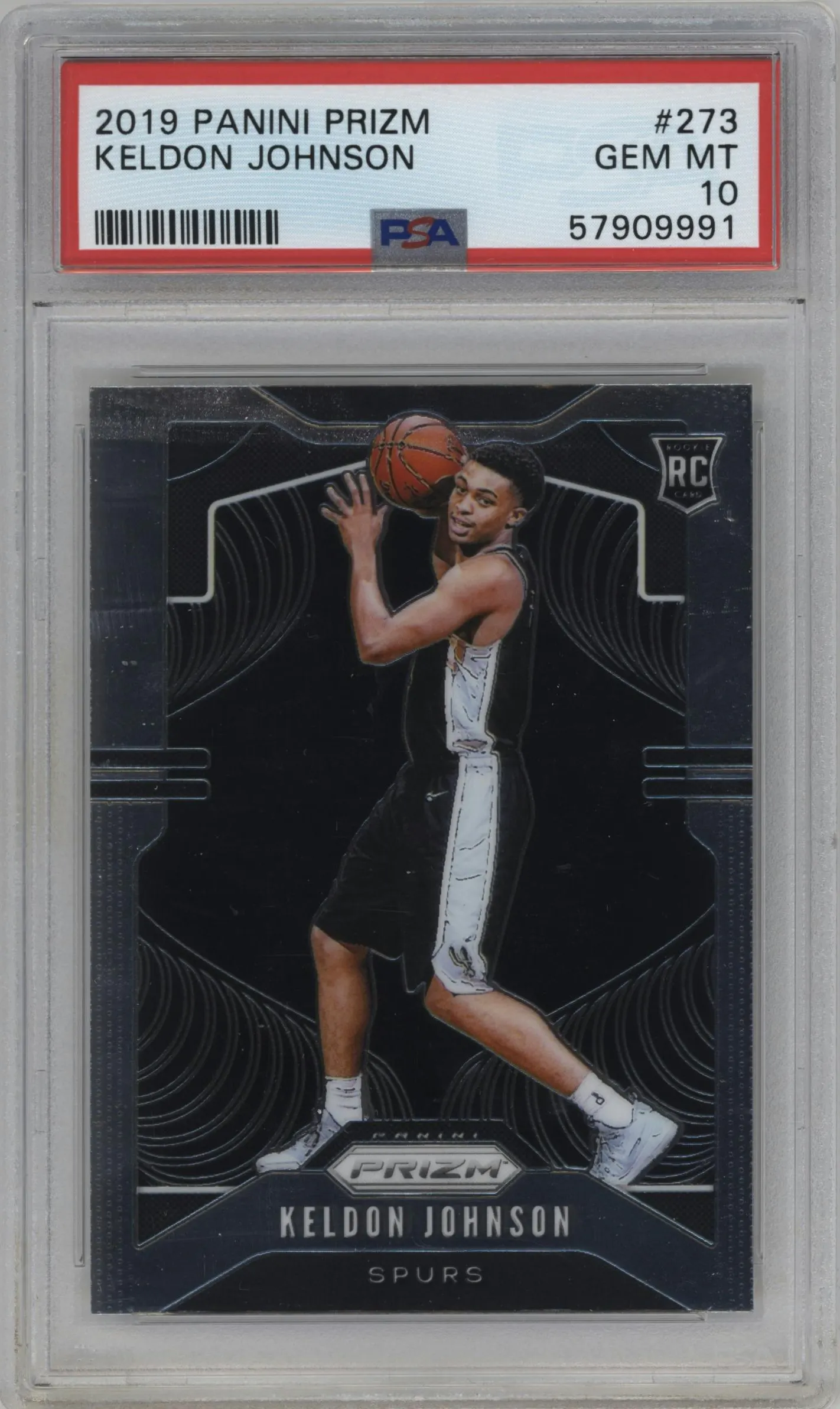 2019 Panini Prizm Keldon Johnson #273 PSA 10