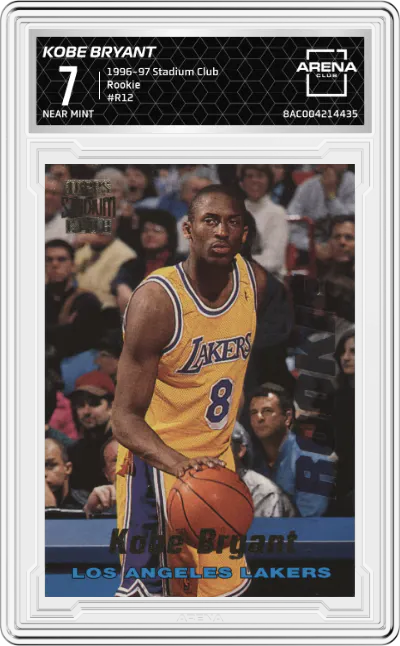 1996 Topps Stadium Club Rookie Kobe Bryant #R12 ARENA CLUB 7